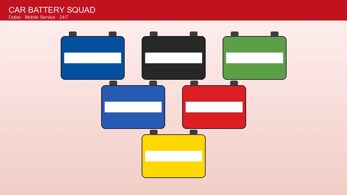 Car battery service in Al Barsha — residential, Mall of the Emirates and Hessa Street.