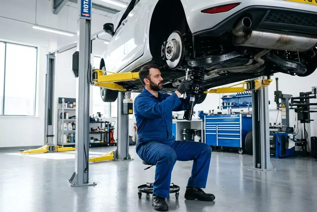 Car Suspension Repair & Shock Absorber Service in Dubai Fix Clunking & Bumpy Rides Same-Day